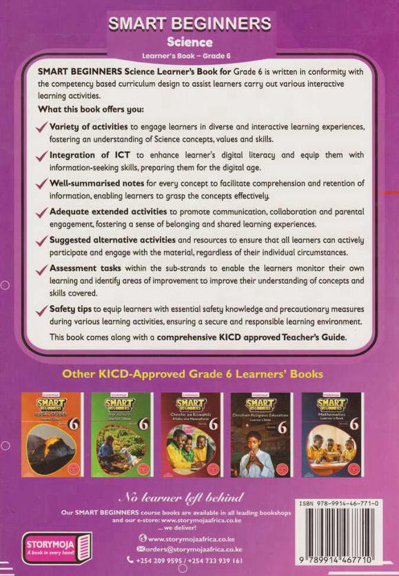 Storymoja Smart Beginners Science Grade 6 (Rationalised)