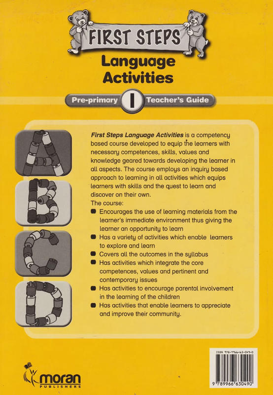 Moran First Steps Language Activities PP1 Teacher's Guide