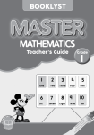 Booklyst Master Mathematics GD1 Teacher's Guide