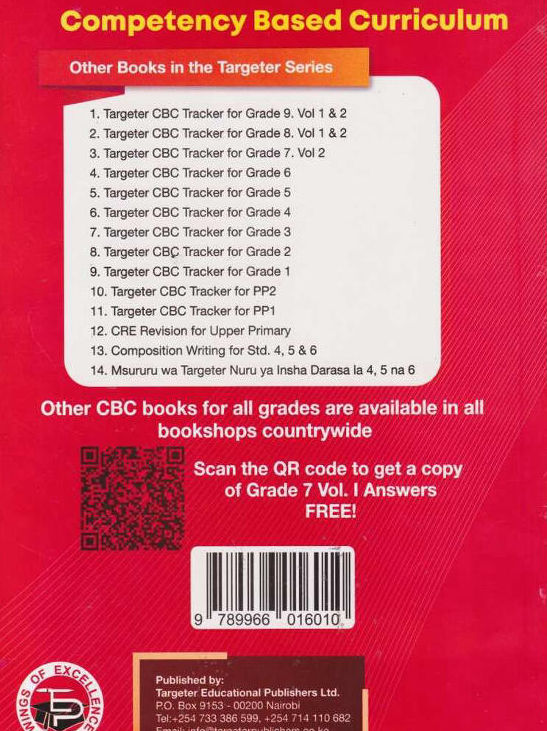 Targeter CBC Tracker Grade 7 Volume1 (Rationalised)