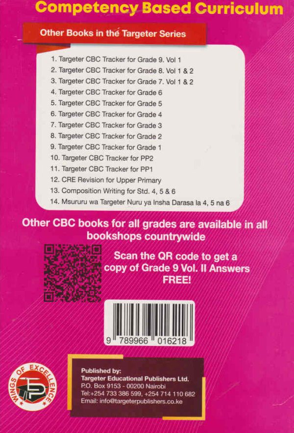 Targeter CBC Tracker Grade 9 Vol 2 (Rationalised)