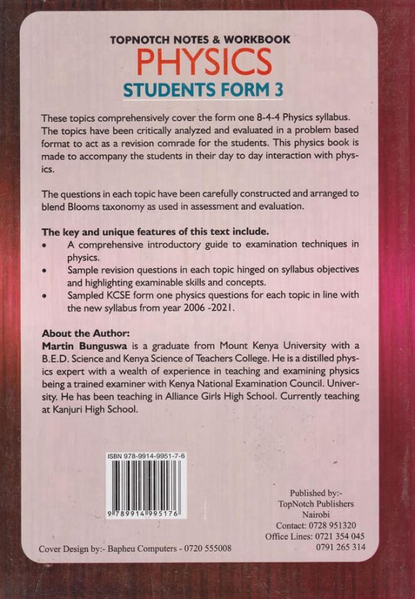 Topnotch Notes & Workbook Physics Form 3