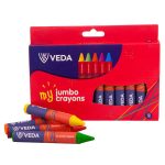 Veda Jumbo Crayons 12s
