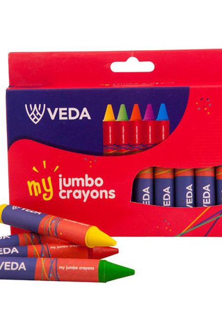 Veda Jumbo Crayons 12s
