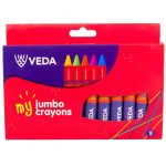 Veda Jumbo Crayons 12s