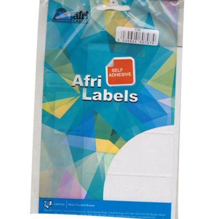 Afri Self-Adhesive White Labels - K38
