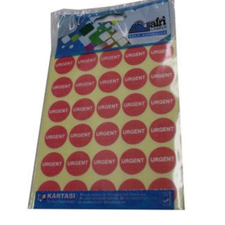 Afri Self-Adhesive Coloured Labels - Urgent