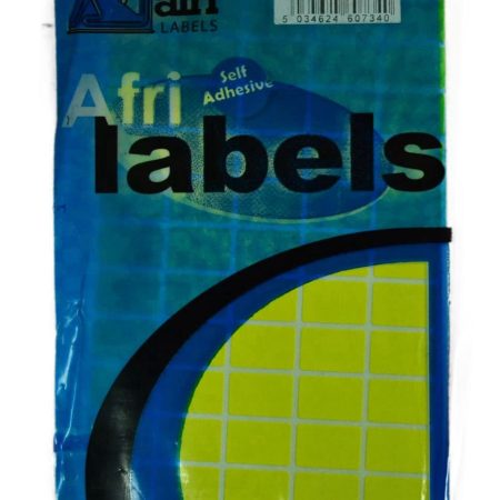 Afri Self-Adhesive Coloured Labels – K11 Flourescent Yellow