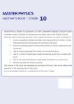 Booklyst Master Physics Grade 10