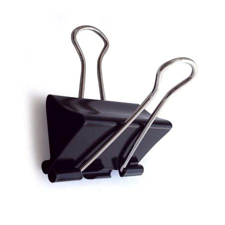 Black Binder Clips Dingli 25mm – Strong Clips for Office & School