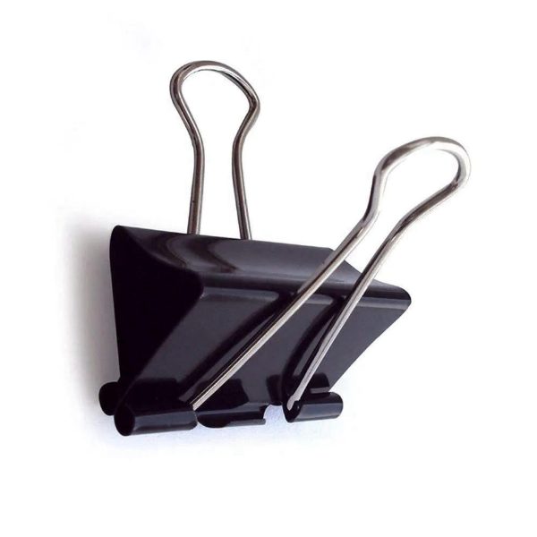 Black Binder Clips Dingli 25mm – Strong Clips for Office & School