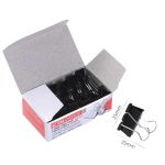 Black Binder Clips Dingli 25mm – Strong Clips for Office & School