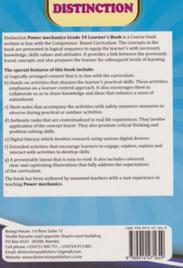 Distinction Power Mechanics Grade 10