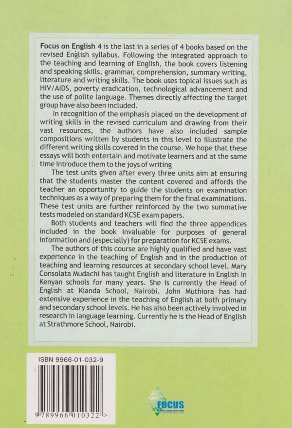 Focus on English Form 4