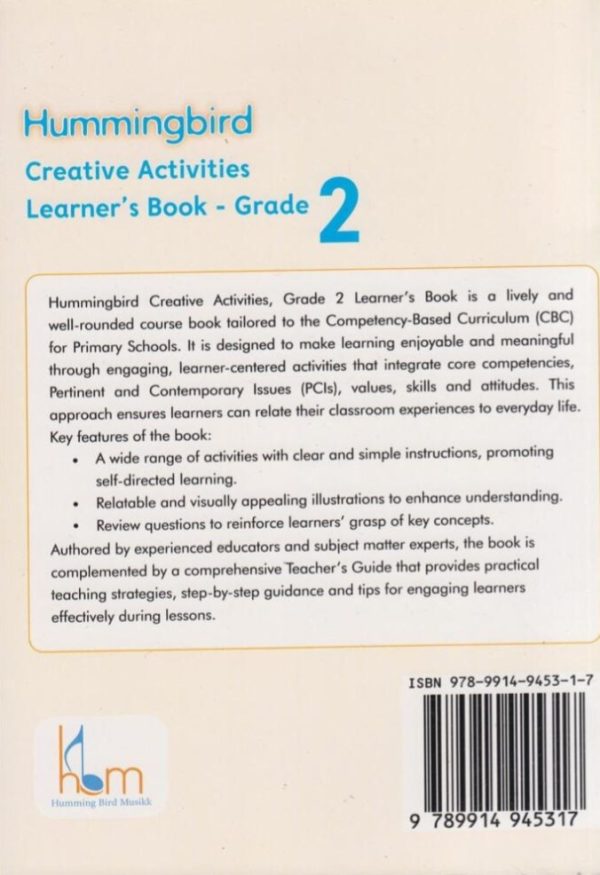 Hummingbird Creative Activities Grade 2 (Rationalised)