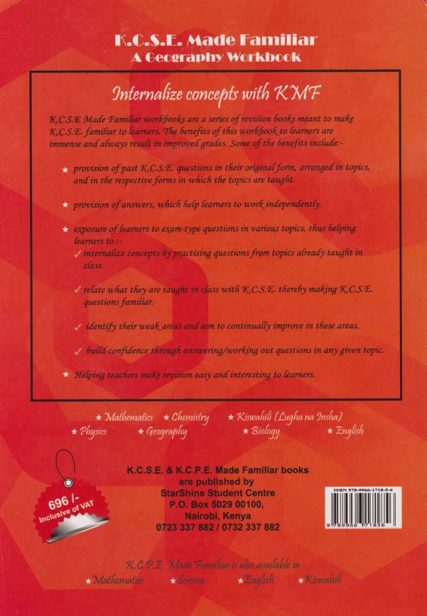 KCSE Made Familiar Geography Workbook - 2025 Edition