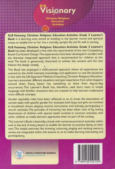 KLB Visionary CRE Activities Grade 3 (Rationalised)