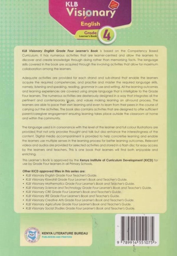 KLB Visionary English Grade 4 (Rationalised)