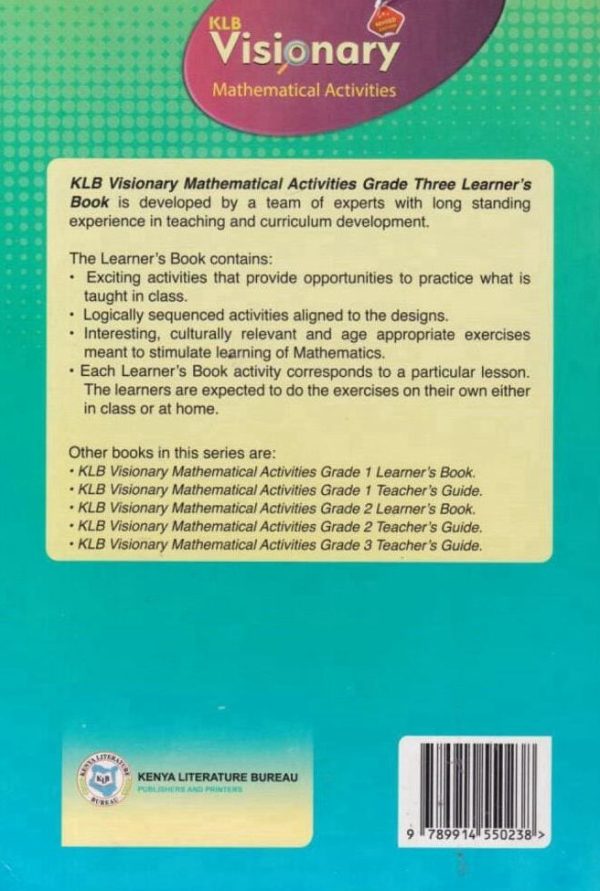 KLB Visionary Maths Activities Grade 3 (Rationalised)