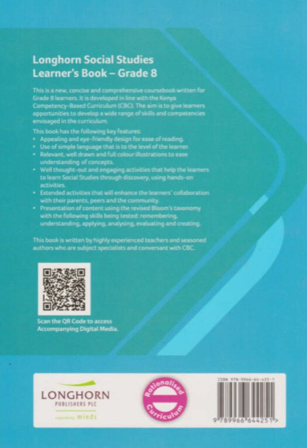 Longhorn Social Studies Grade 8 (Rationalised)