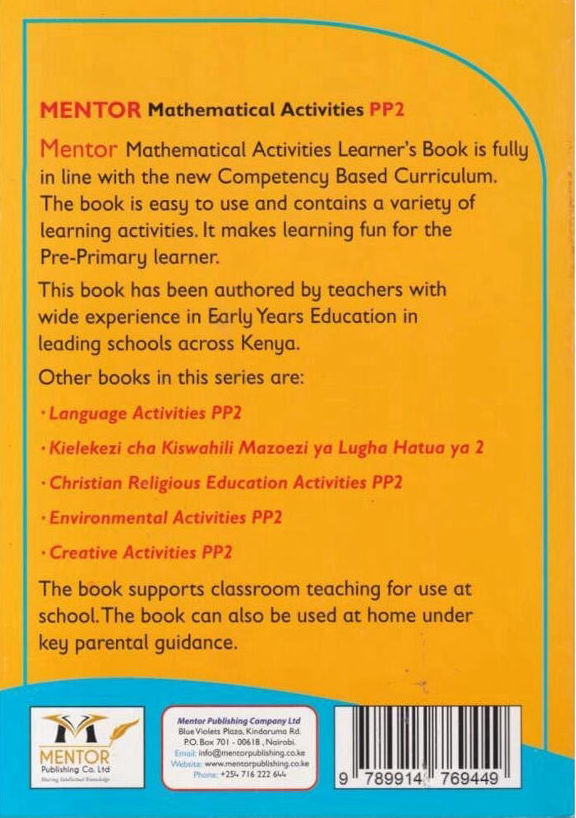 Mentor Mathematical Activities PP2 (Rationalised)