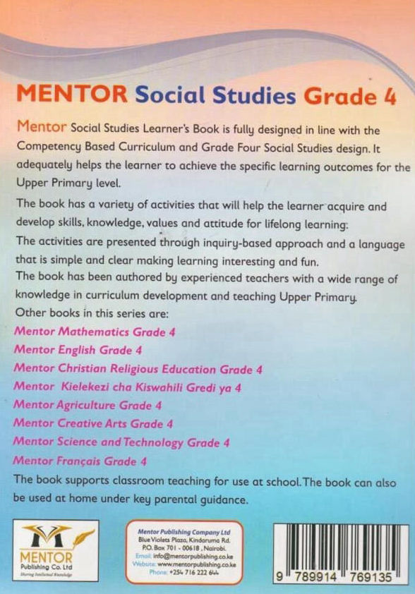 Mentor Social Studies Grade 4 (Rationalised)