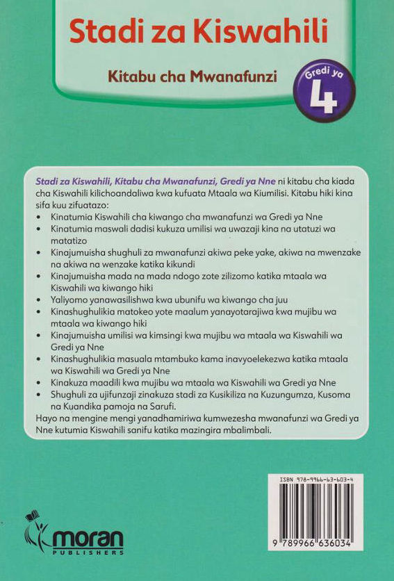 Moran Stadi za Kiswahili Grade 4 (Rationalised)