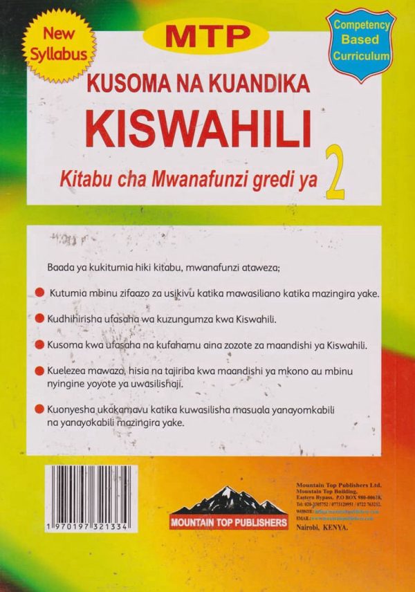 MTP Kiswahili Kusoma na Kuandika Kiswahili GD2