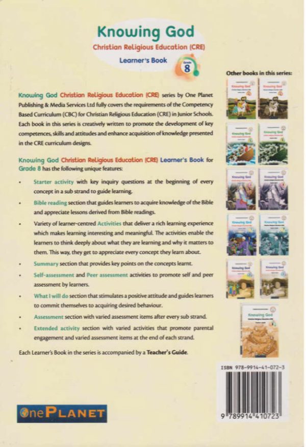 One Planet Knowing God CRE Grade 8 (Rationalised)