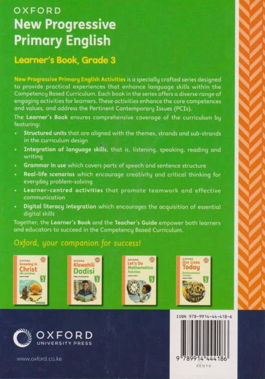 Oxford New Progressive Primary English GD3 (Rationalised)