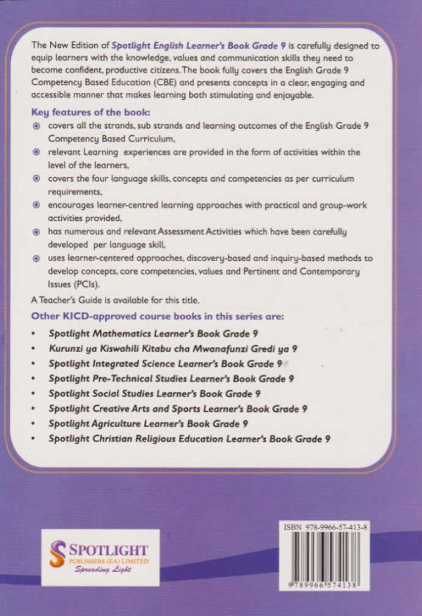 Spotlight English Grade 9 (Rationalised)