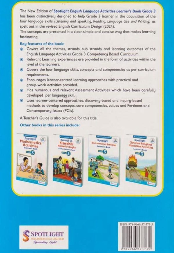 Spotlight English Language Activities GD3 (Rationalised)