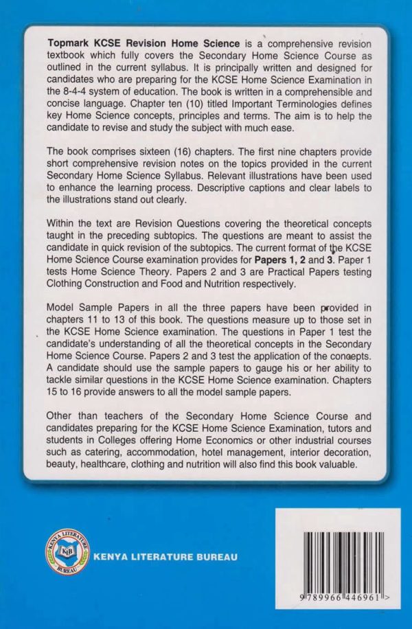 Topmark KCSE Revision Home Science - KLB