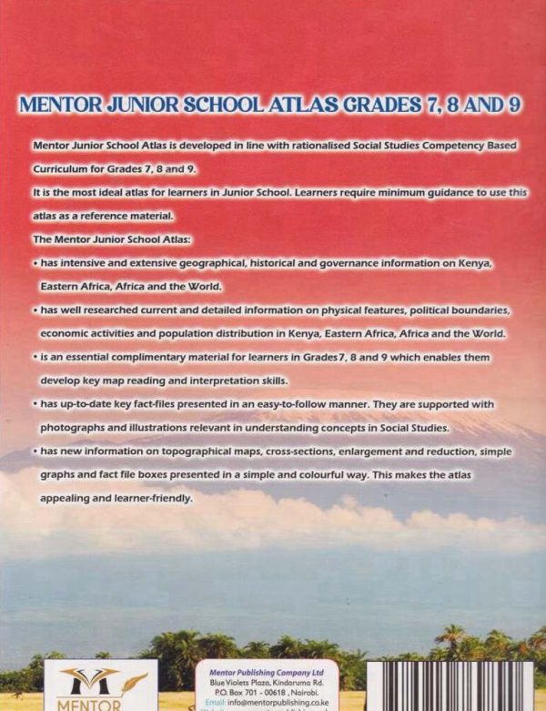 Mentor Junior School Atlas Grade 7, 8 & 9 (Rationalised)