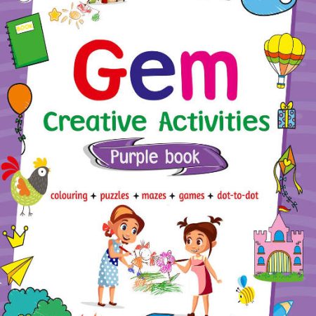 Queenex Gem Creative Activities | Art & Craft Purple Book