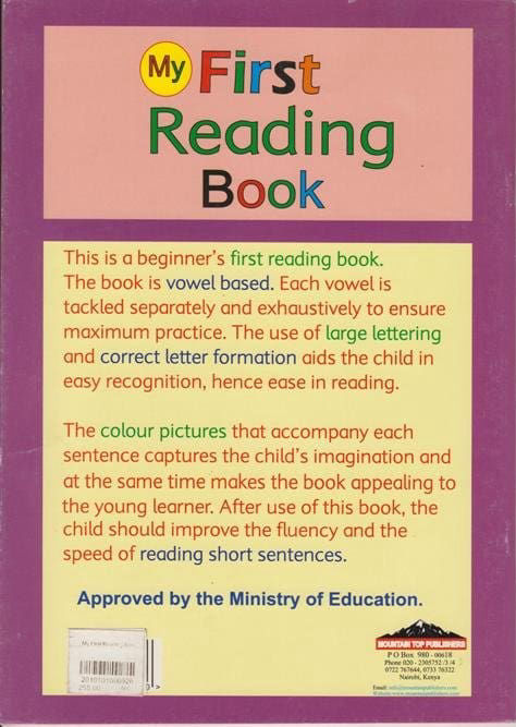 My First Reading Book (MTP) - Vowel-Based Beginner Book