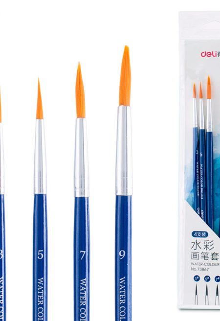 Deli Paint Brush Set – 4 Pieces (73867)
