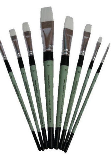 Officepoint White Sable Flat Short Brush – 12SF