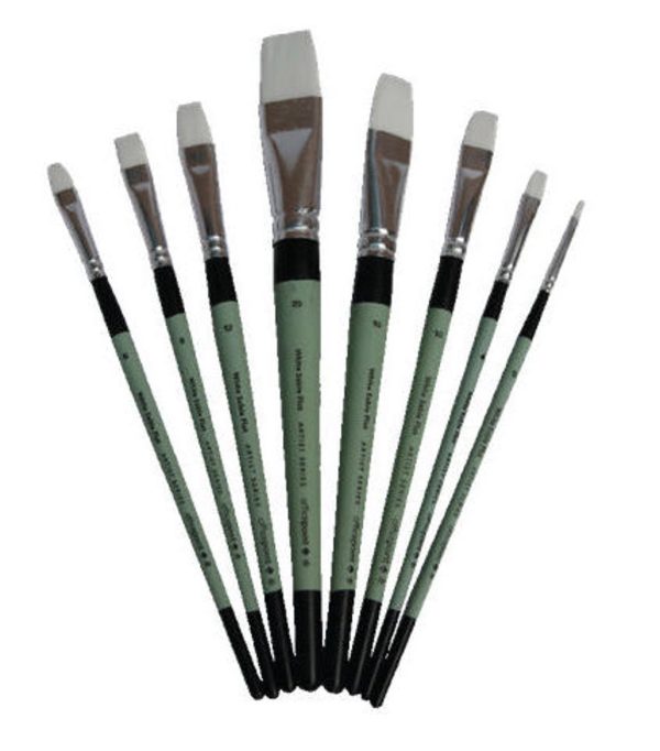 Officepoint White Sable Flat Short Brush – 12SF
