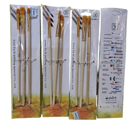 Artistic Paint Brushes 3 Pieces