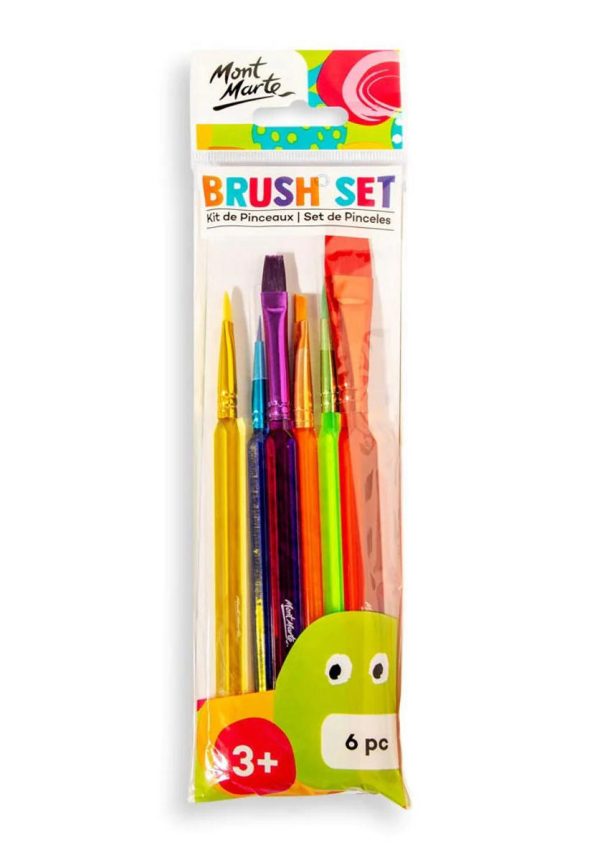 Mont Marte Paint Brush Set – 6 Pieces