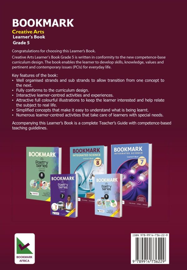 Bookmark Creative Arts Grade 5