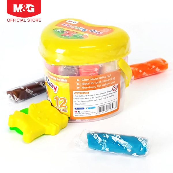 M&G Modelling Clay 12 Colours (04469)