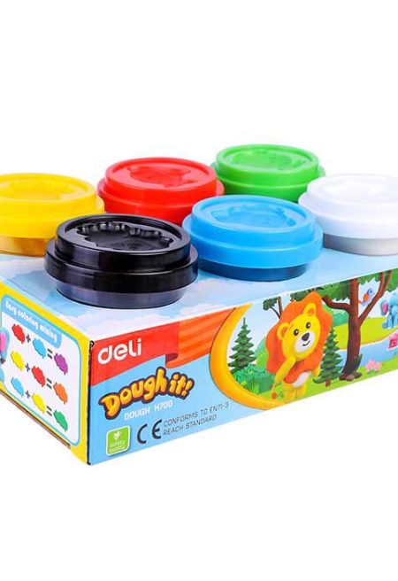 Deli Play Dough EH700 – 6 Colour Creative Dough Set