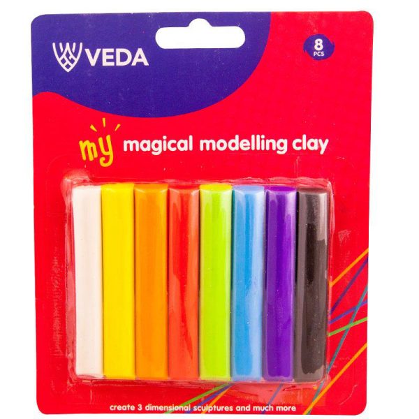 Veda Magical Modelling Clay 120gms (8 Colour Creative Set)