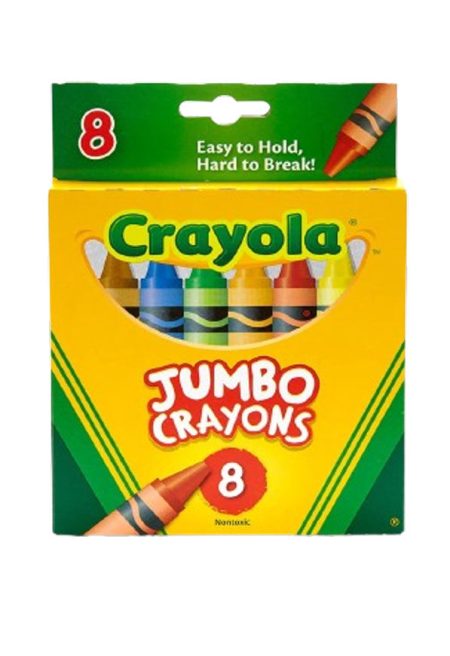 Crayola Jumbo Crayons 8‑Colour (52‑0389)