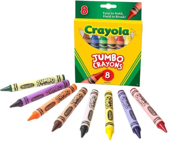 Crayola Jumbo Crayons 8‑Colour (52‑0389)