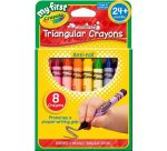Crayola My First Triangular Crayons 8s (81-1308)
