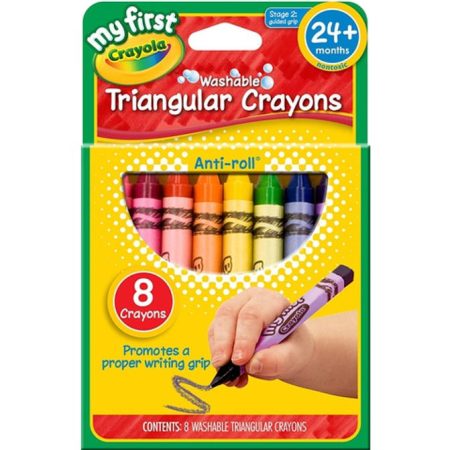 Crayola My First Triangular Crayons 8s (81-1308)