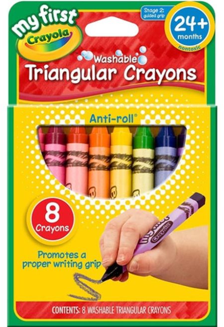 Crayola My First Triangular Crayons 8s (81-1308)